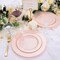60PCS Pink Plastic Plates - Heavy Duty Pink Plates Disposable for Party(Pink)30PCS 10.25inch & 30PCS 7.5inch